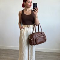 Pantalón Culotte Cinto de Rafia