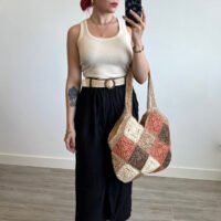 Pantalón Culotte Cinto de Rafia
