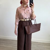 Pantalón Culotte Cinto de Rafia