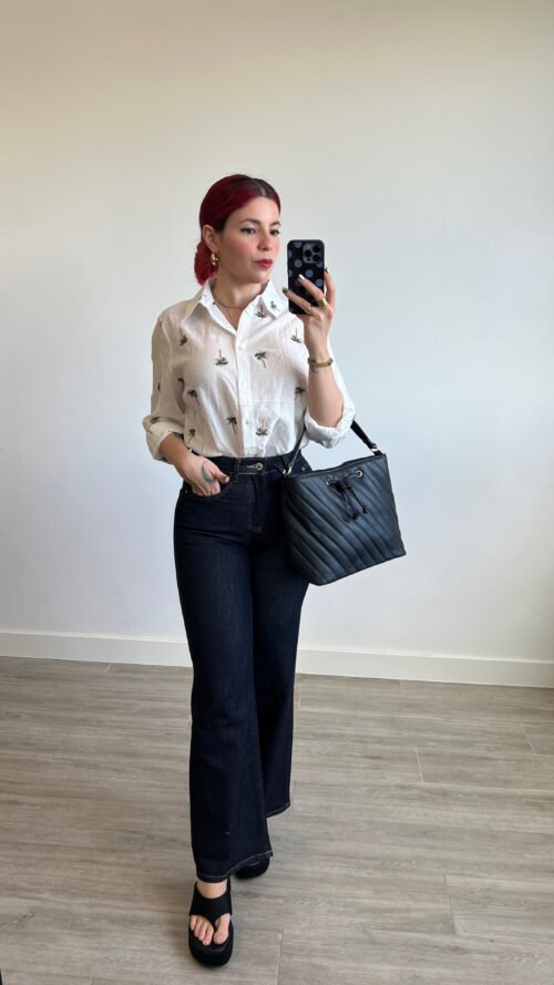 Jean Wide Leg Mezclilla Oscura