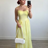 Vestido de Tirantes Escote Corazón
