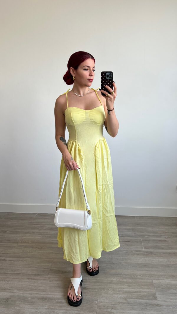 Vestido de Tirantes Escote Corazón