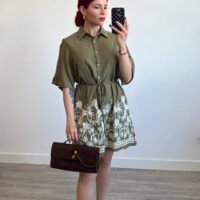 Camisero de Palmas Bordadas Mangas Amplias