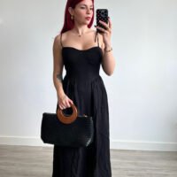 Vestido de Tirantes Escote Corazón