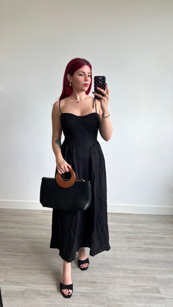 Vestido de Tirantes Escote Corazón