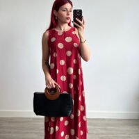 Vestido de Lunares Grandes Línea A