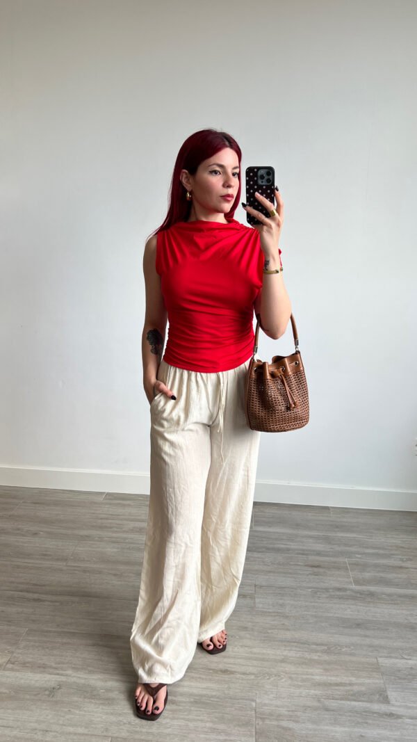 Pantalón de Bambula Beige