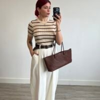 Pantalón Barrel Cinto Polipiel