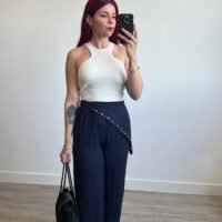 Top Color Entero Cuello Halter
