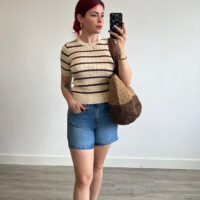 Short Clásico de Mezclilla Clara