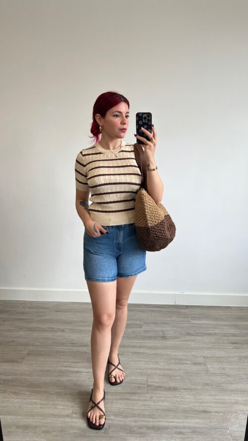 Short Clásico de Mezclilla Clara