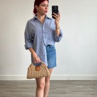 Short Clásico de Mezclilla Clara