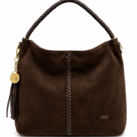 Cartera de Ante con Adorno de Flecos