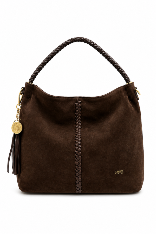 Cartera de Ante con Adorno de Flecos