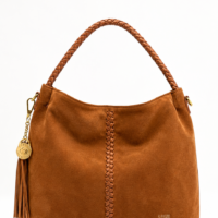 Cartera de Ante con Adorno de Flecos