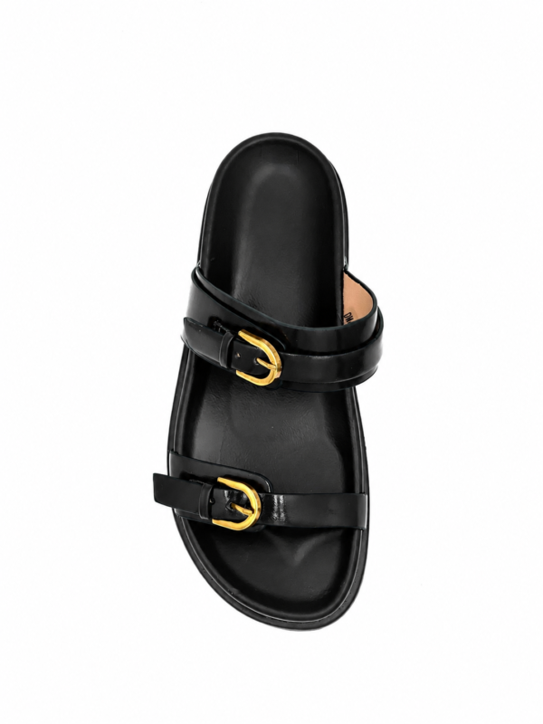 Sandalias Dos Tiras Negras