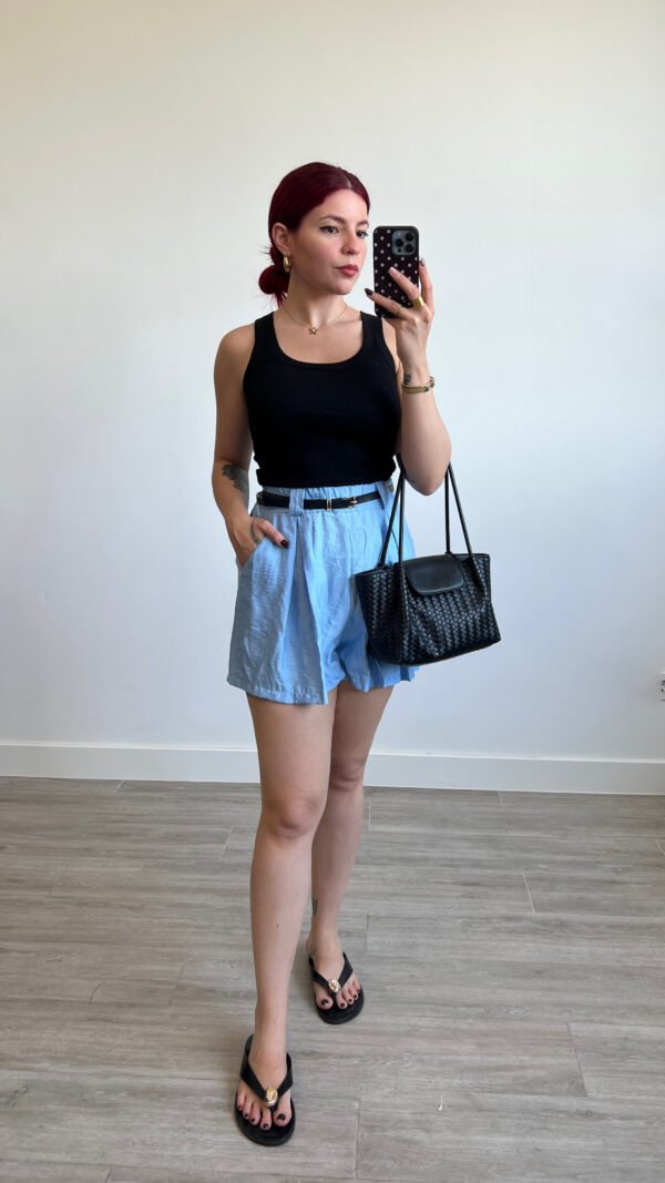 Short Corto con Cinto Polipiel