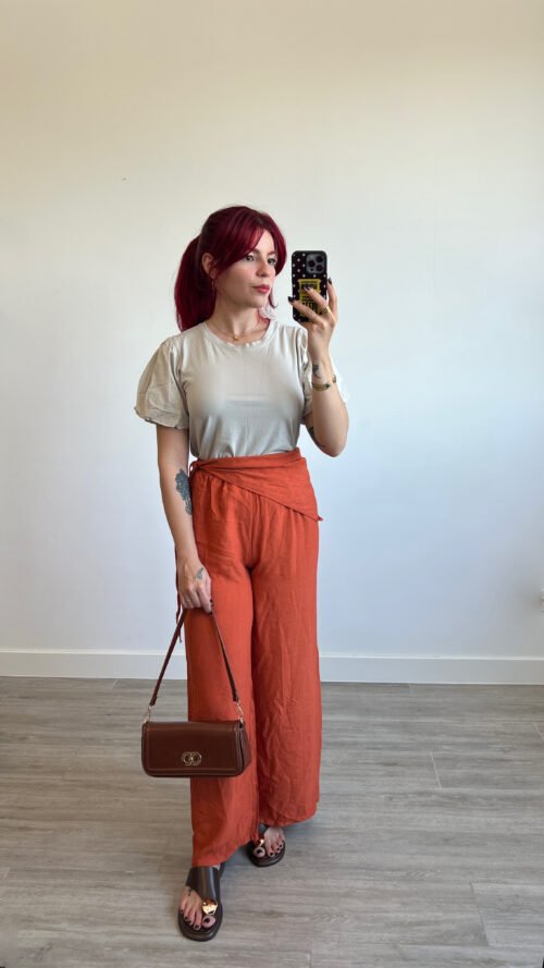 Pantalón con Pañuelo en la Cintura
