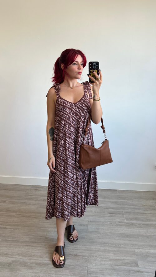 Vestido Tirantes Anchos Estampado