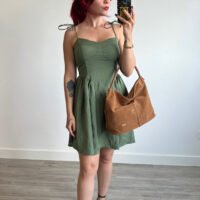 Vestido Corto Escote Corazón