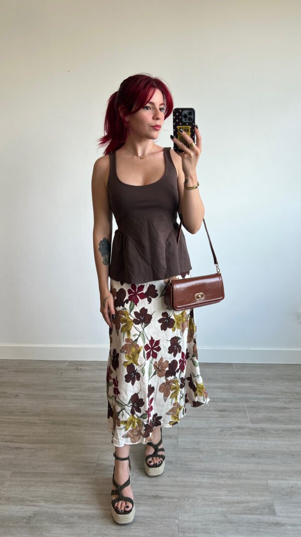 Saya Estampado de Flores