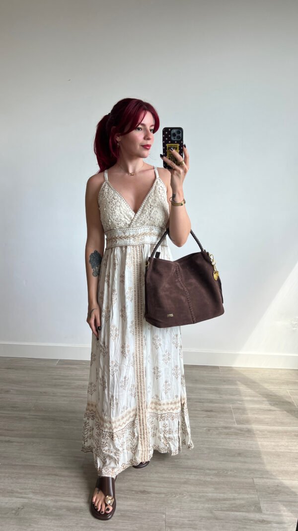 Vestido de Tirantes Busto Tejido