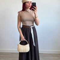Pantaloneta con Cinto Polipiel y Cinta