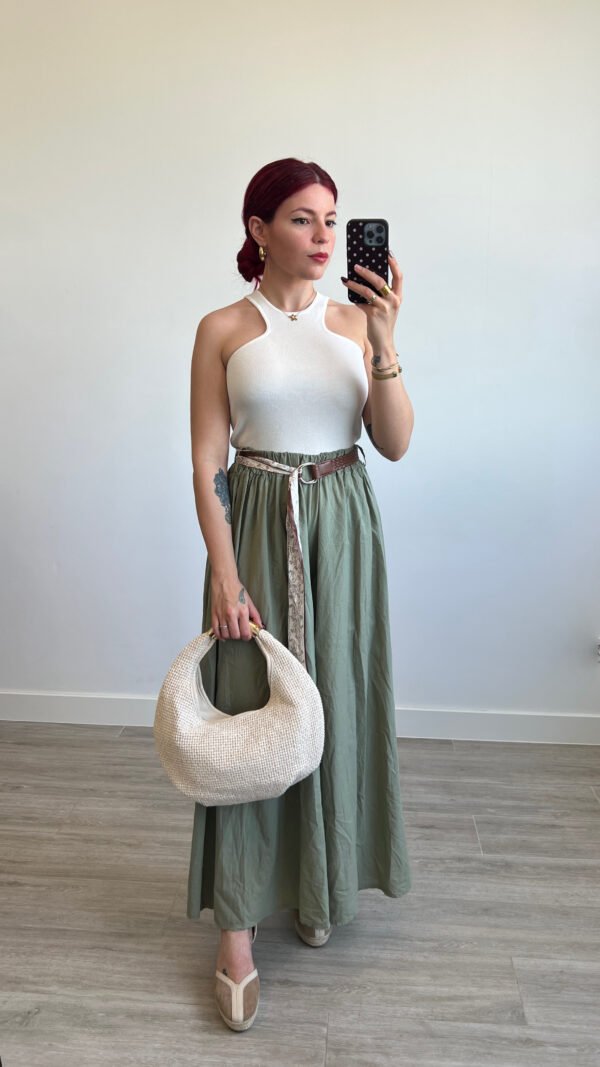 Pantaloneta con Cinto Polipiel y Cinta