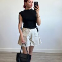 Short de Mezclilla Desflecado