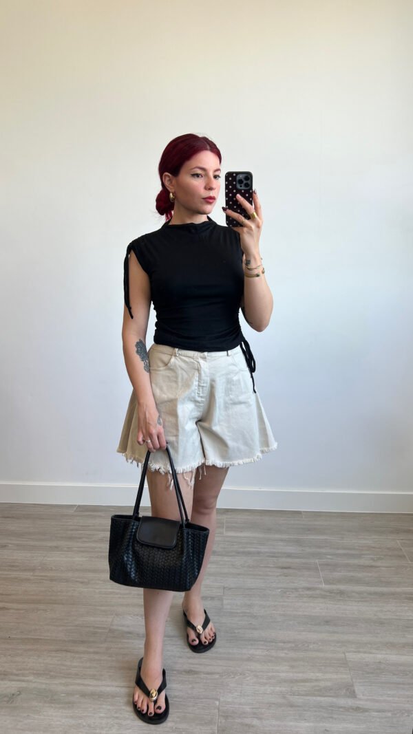 Short de Mezclilla Desflecado