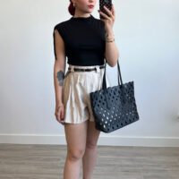Short Corto con Cinto Polipiel