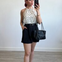 Short Corto con Cinto Polipiel