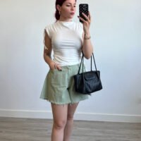 Short de Mezclilla Desflecado