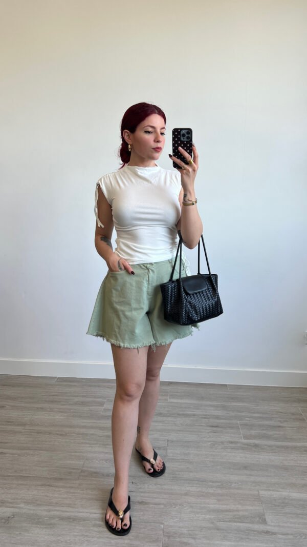 Short de Mezclilla Desflecado