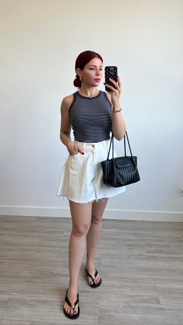Short de Mezclilla Desflecado