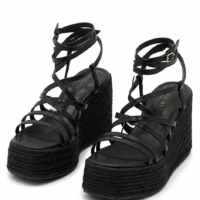 Plataformas de Rafia Negras Cocalecas