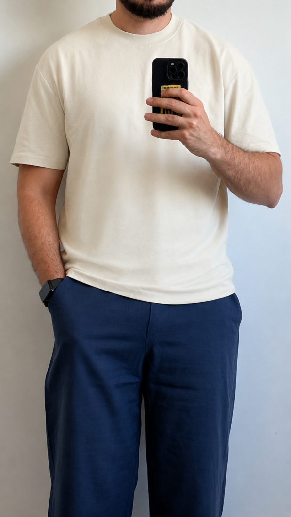 Camiseta Oversize Beige