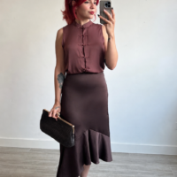 Blusa sin Manga Abotonadura China
