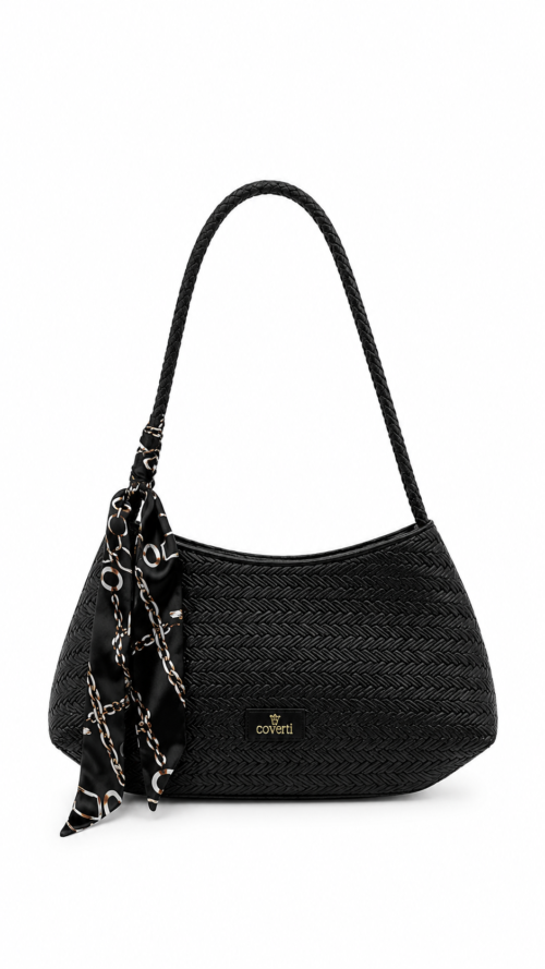 53E9A135-9E4A-40F1-8A5B-784C3078B57B Cartera Negra Pañuelo