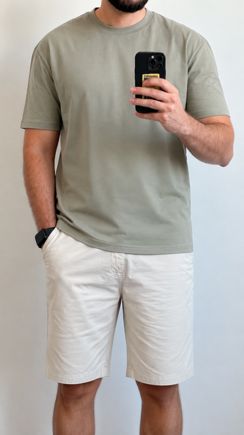 560735EE-A679-49D9-A8CB-91768FB0784C Camiseta Oversize Verde