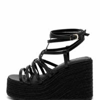 Plataformas de Rafia Negras Cocalecas