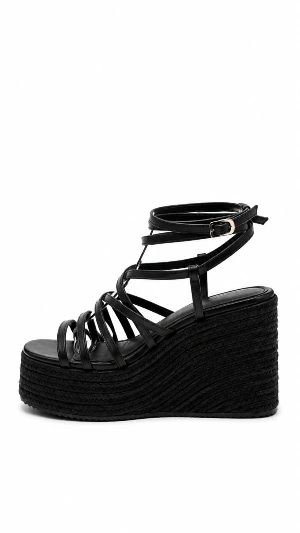 Plataformas de Rafia Negras Cocalecas