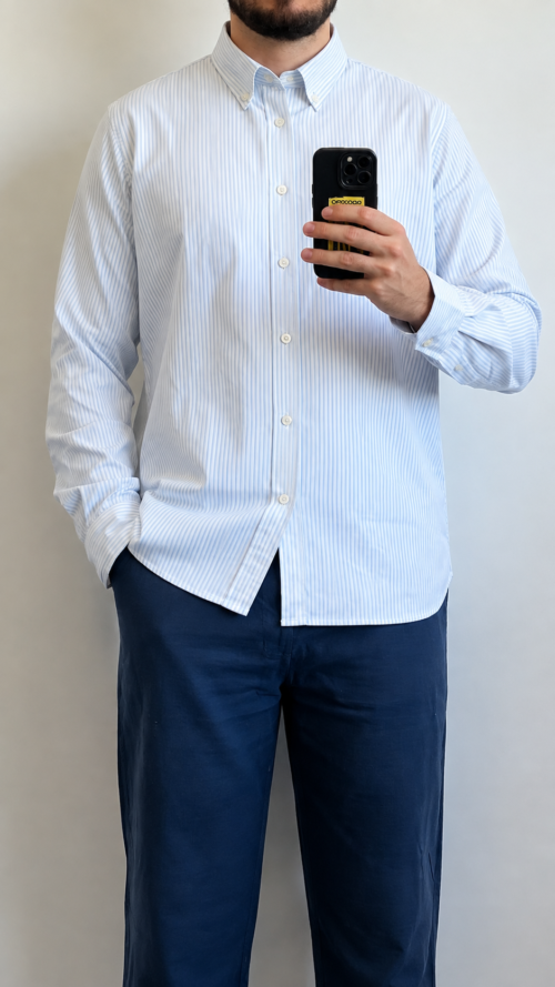 Camisa Manga Larga de Rayas