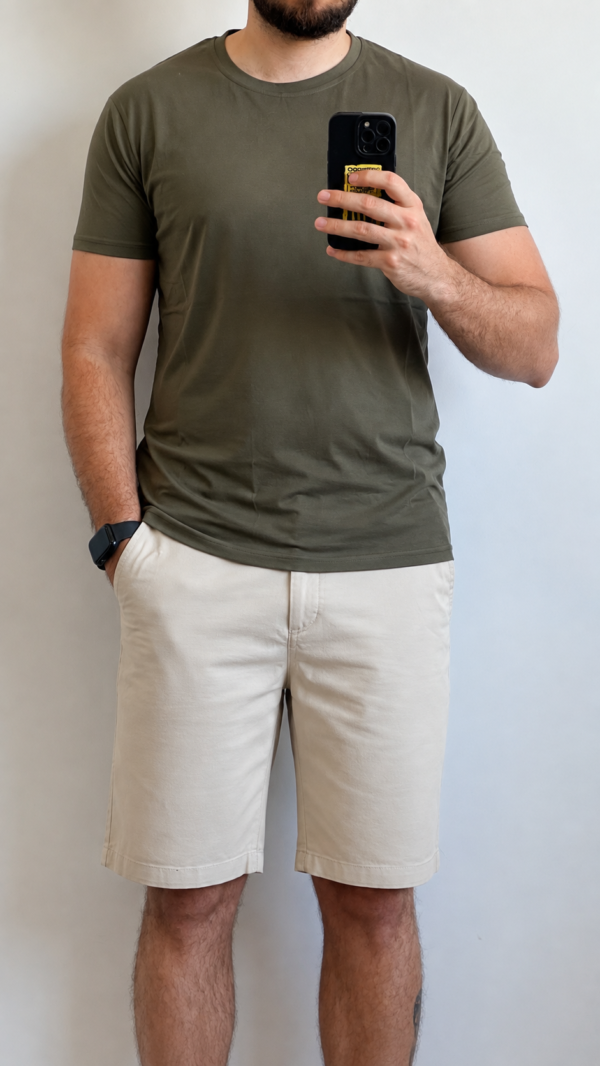 Camiseta Básica Verde Olivo