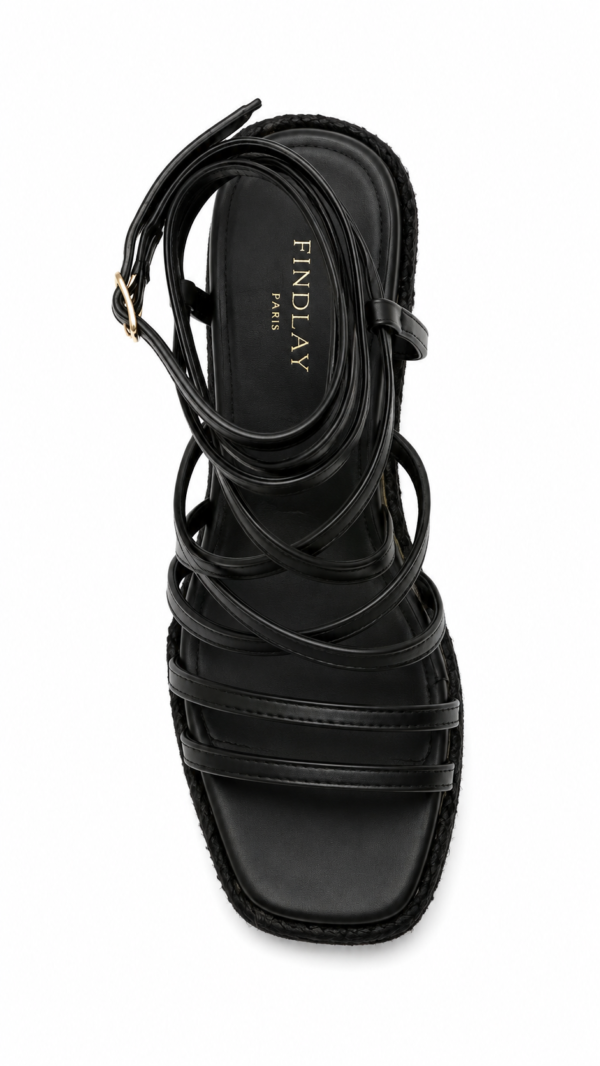 Plataformas de Rafia Negras Cocalecas