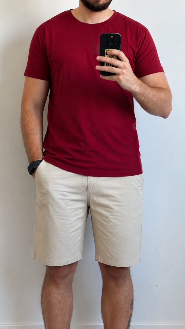 Camiseta Básica Rojo Vino