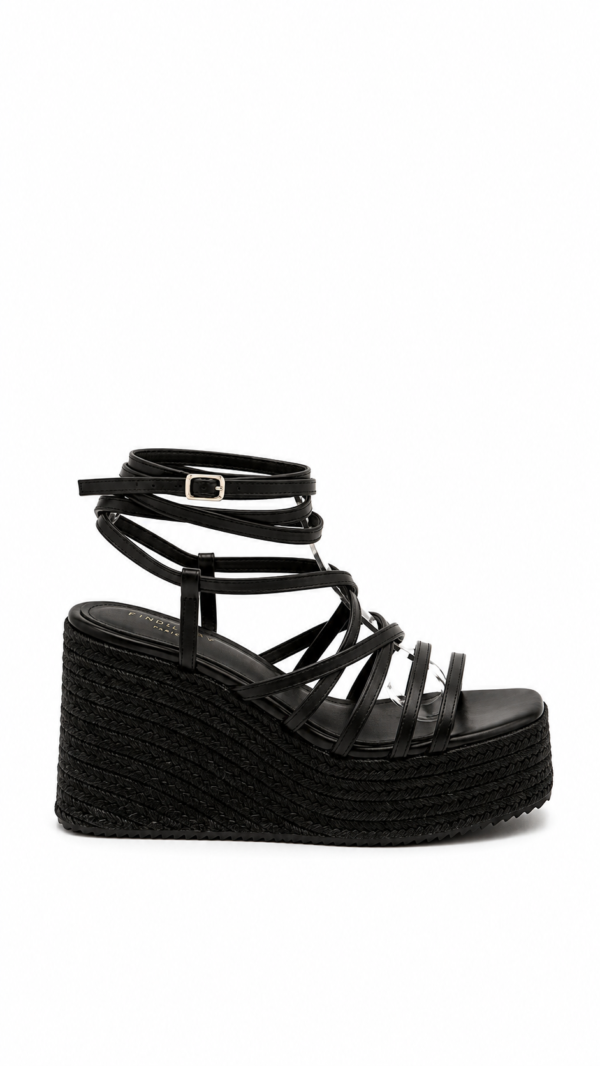 Plataformas de Rafia Negras Cocalecas