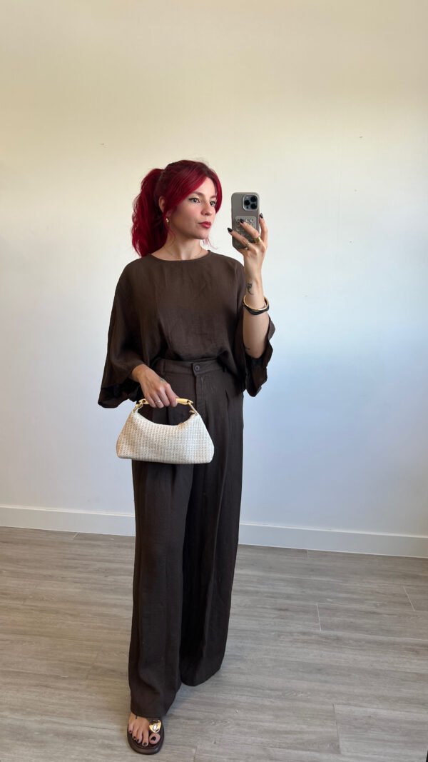 Conjunto Pantalón y Blusa Manga Mariposa