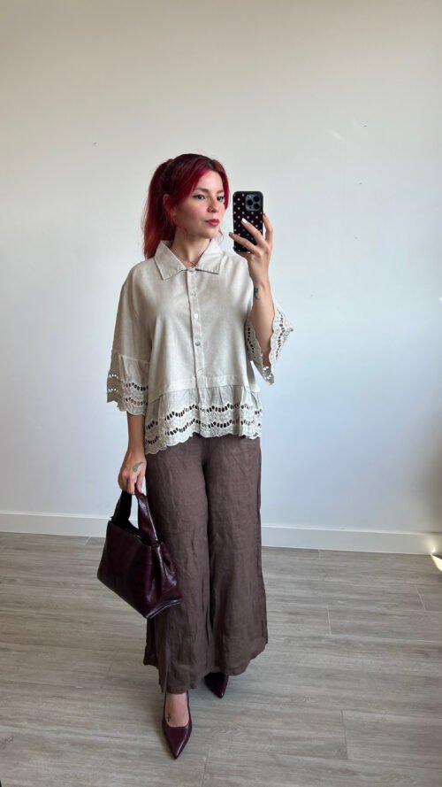 IMG_6366 Blusa Manga 3/4 con Punta Ancha