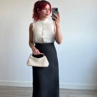 Blusa sin Manga Abotonadura China
